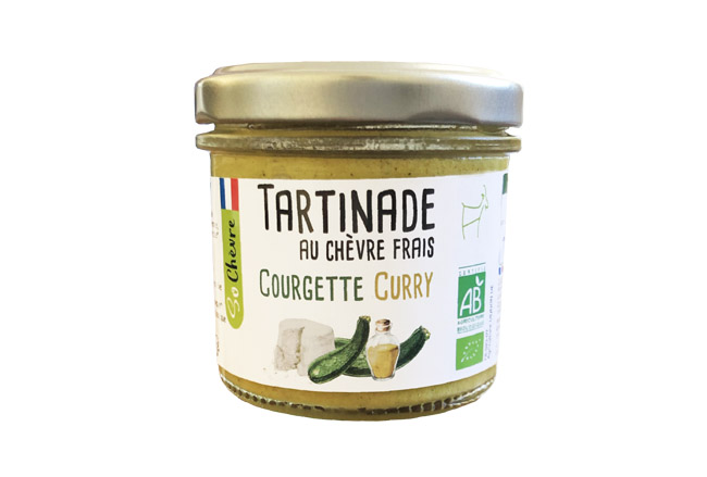 Tartinade au chvre frais - Courgette & Curry