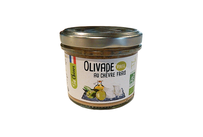 Olivade au chèvre frais - Verte