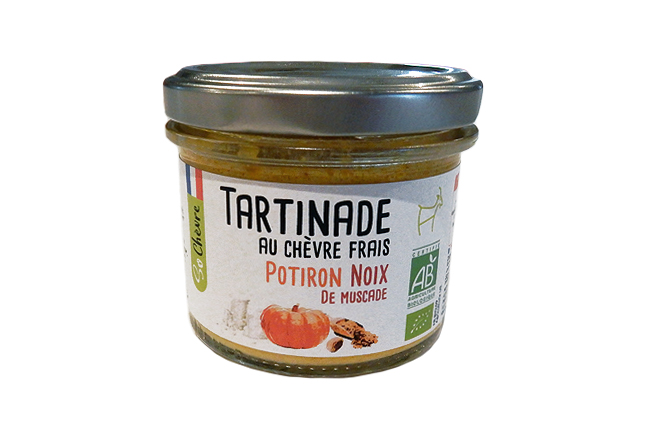 Tartinade au chèvre frais - Potiron & Noix de Muscade